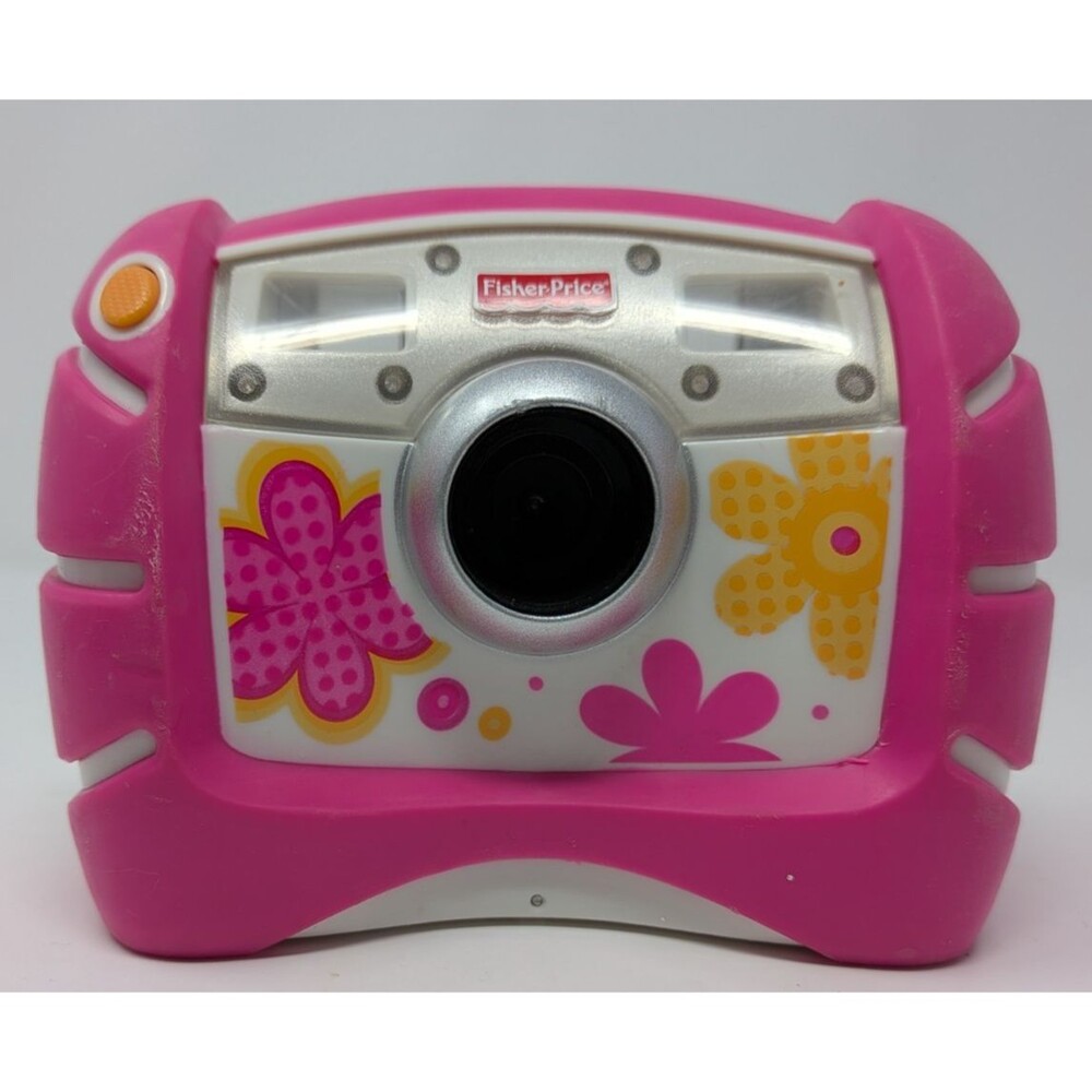 Fisher-Price Kid Tough Digital Camera Pink V2751/V2752 2010 4X Zoom Tested Works - Picture 5 of 9